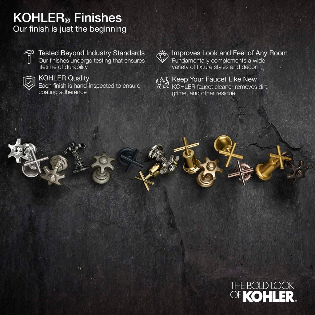 KOHLER 27052-2MB Occasion Single-Function Handshower, Handheld Showerhead with 1 Spray Setting, 2.5 GPM, Vibrant Brushed Moderne Brass