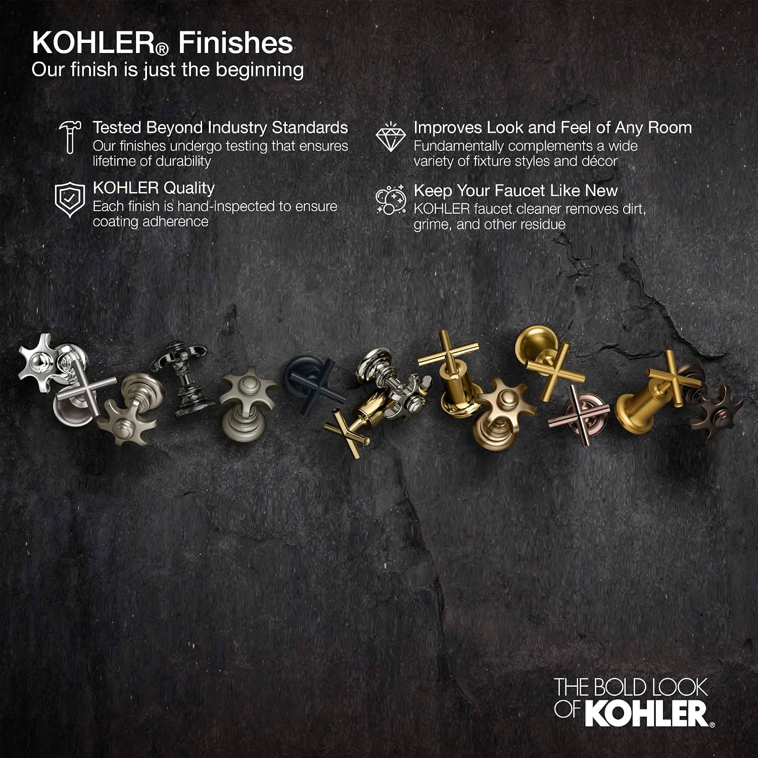 KOHLER 27052-2MB Occasion Single-Function Handshower, Handheld Showerhead with 1 Spray Setting, 2.5 GPM, Vibrant Brushed Moderne Brass