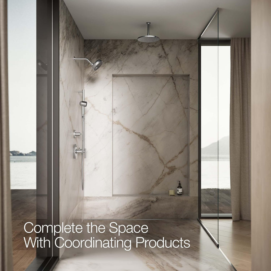 KOHLER 26286-CP Statement Single-Function HAND SHOWER, Maximum Spray Performance with an Easy-to-clean Surface, Polished Chrome, 2.5 GPM