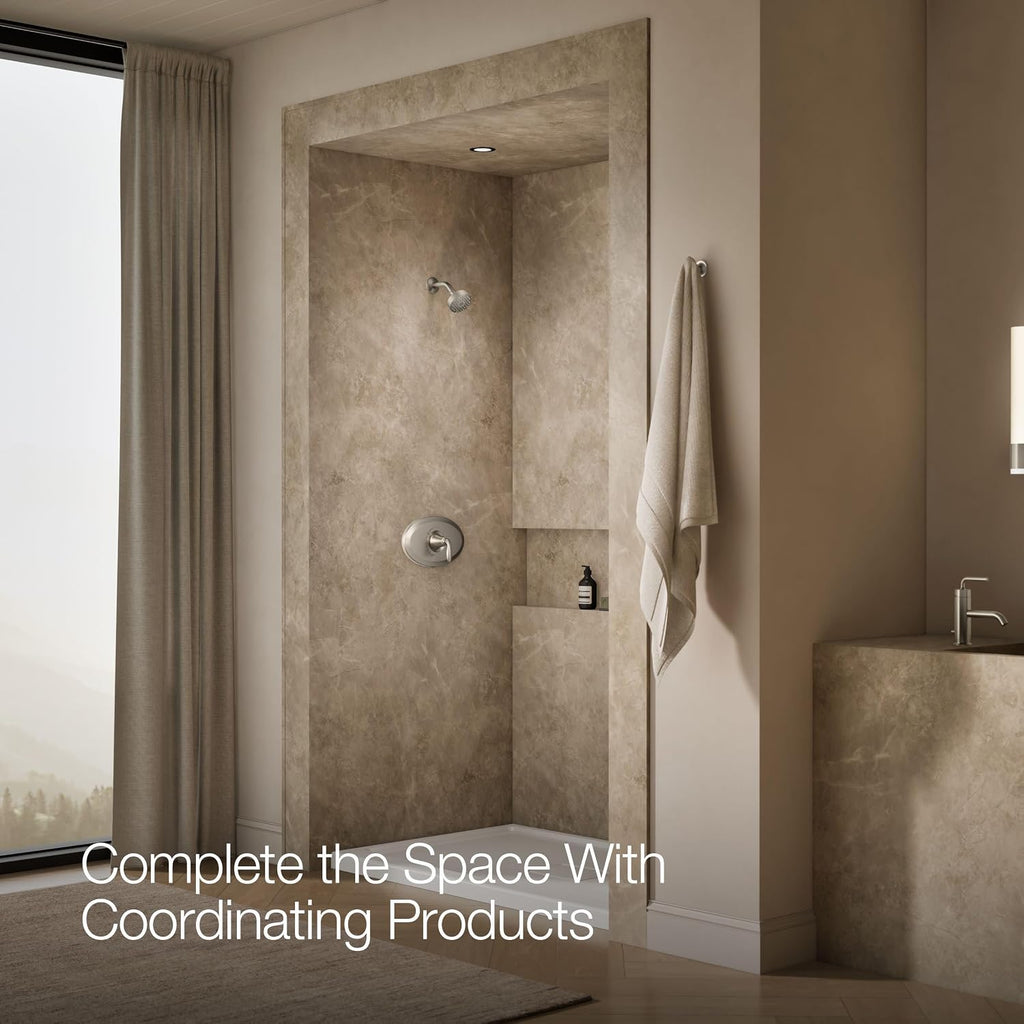 Kohler K-TS21947-4G-BN Remodel Rite-Temp Shower Trim Kit, 1.75 GPM, Vibrant Brushed Nickel