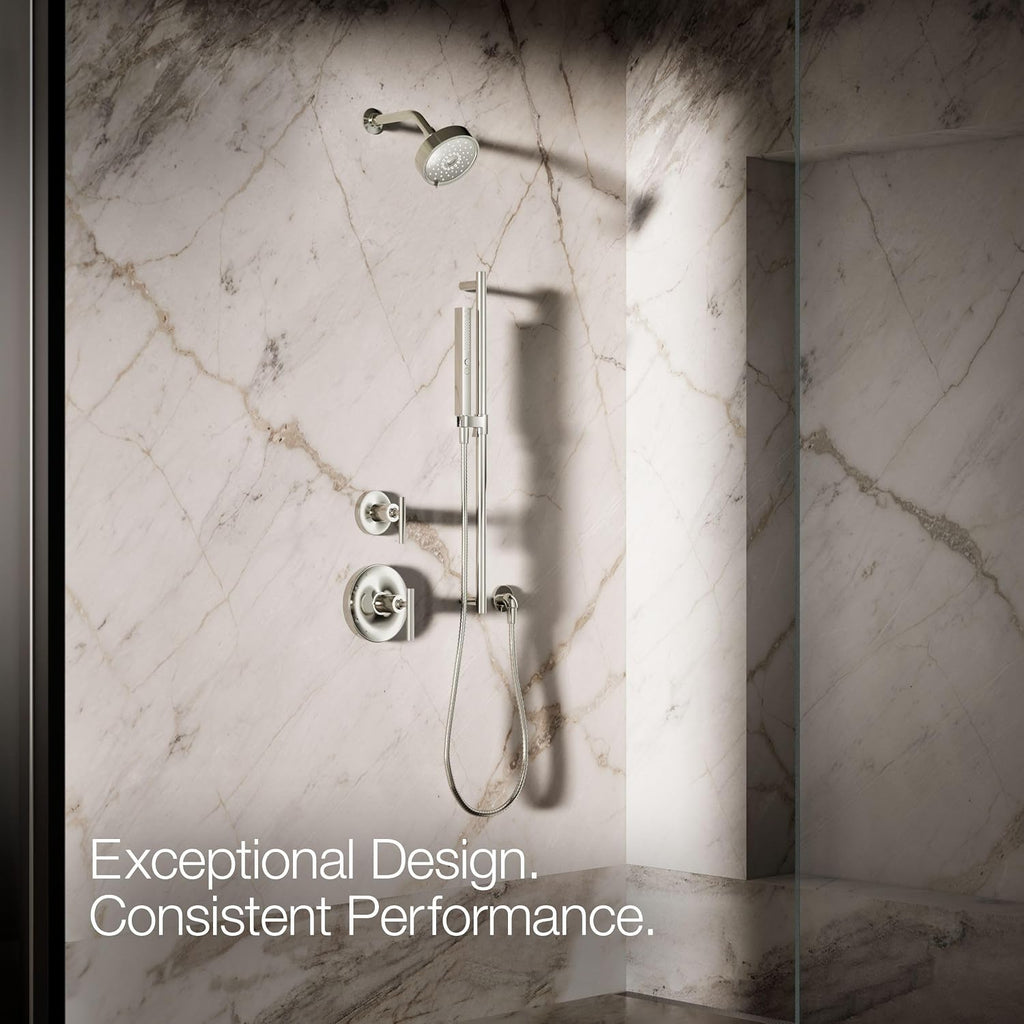 Kohler 21336-G-BN Shift®+ Square two-function handshower, 1.75 gpm, Vibrant Brushed Nickel