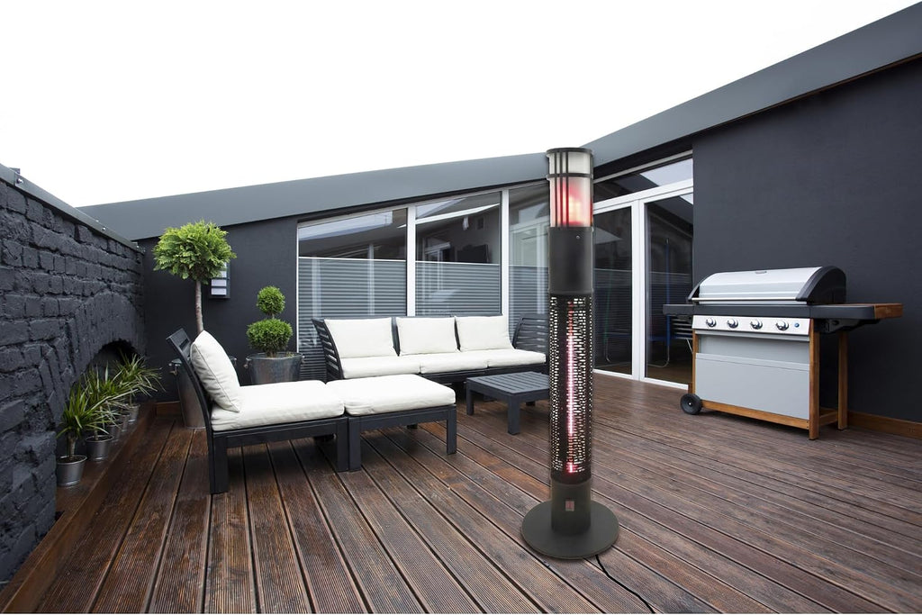 Westinghouse Infrared Electric Outdoor Heater Portable With Gold Tube & Flame Effect, Radiant Heating, High Efficiency Gold Tube Element Cool Touch Protection, Waterproof & dust resistant