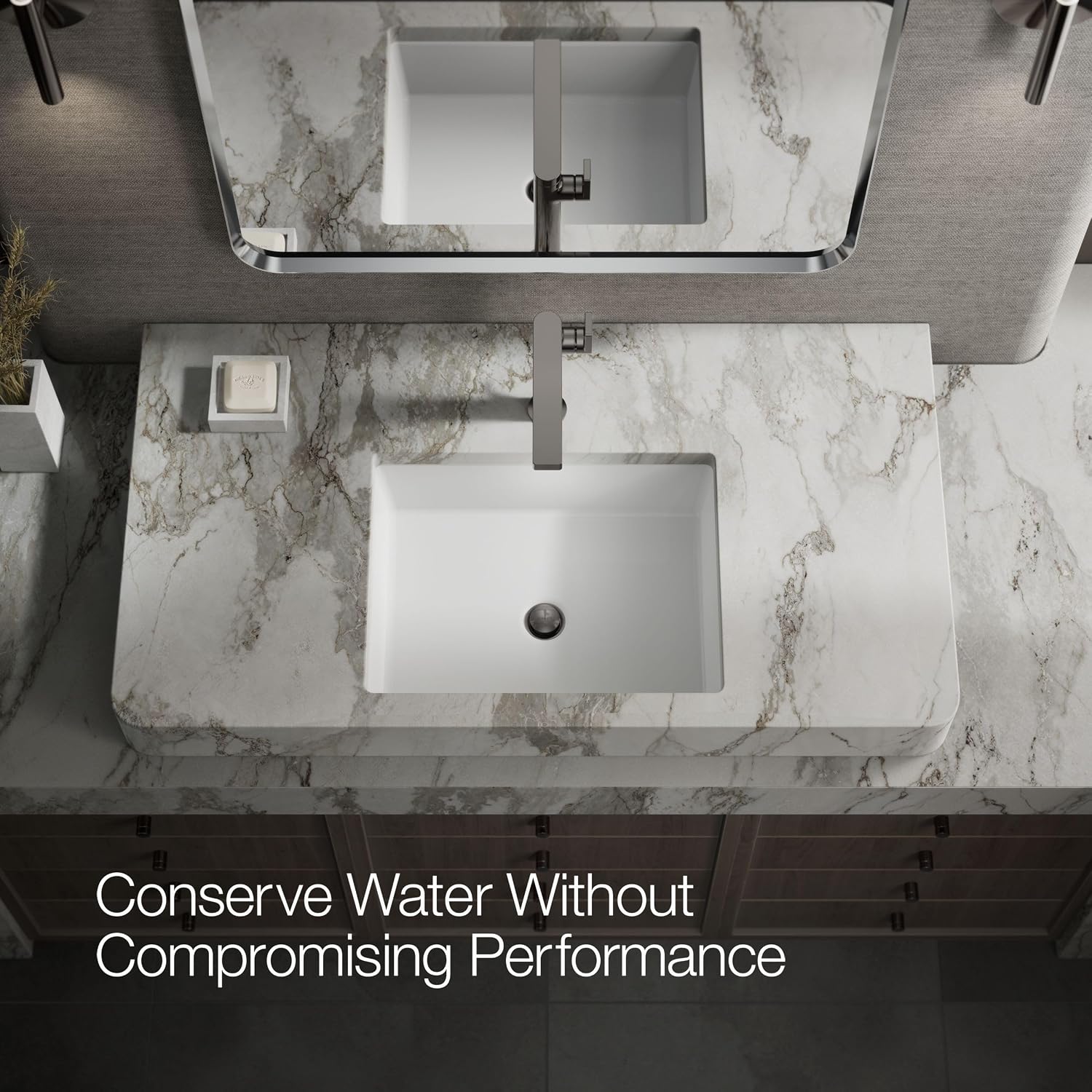 Kohler 73168-4-TT Composed® Tall Single-Handle Bathroom Sink Faucet with Lever Handle, 1.2 gpm, Vibrant Titanium