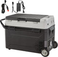 38L/53L Portable Car Refrigerator Freezer Electric Mini Fridge Ice Box With Wheels Compressor For Camping Outdoor Car(38L)