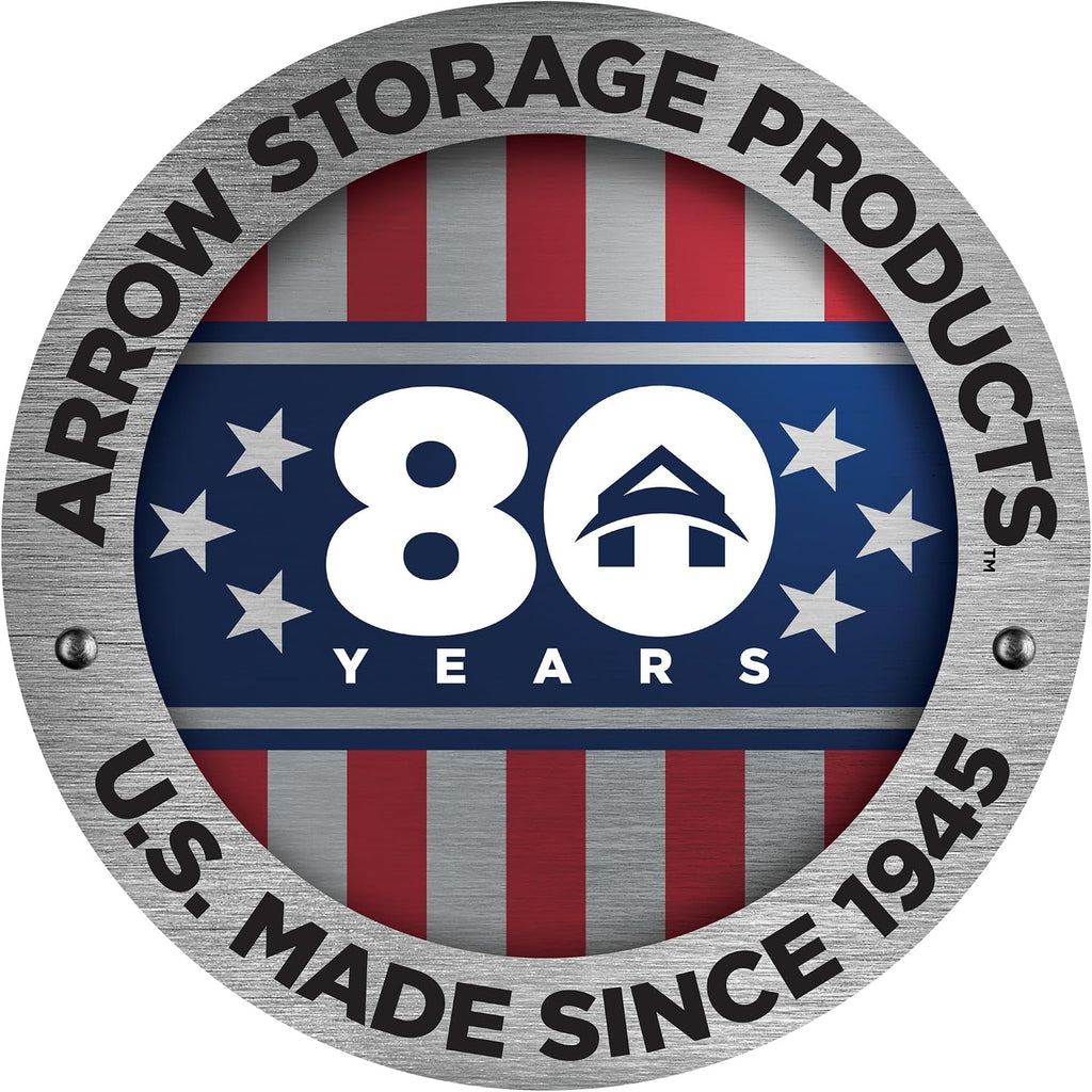 Arrow WR108 Woodridge EG, Steel Storage Shed, 10' by 8', Neutral