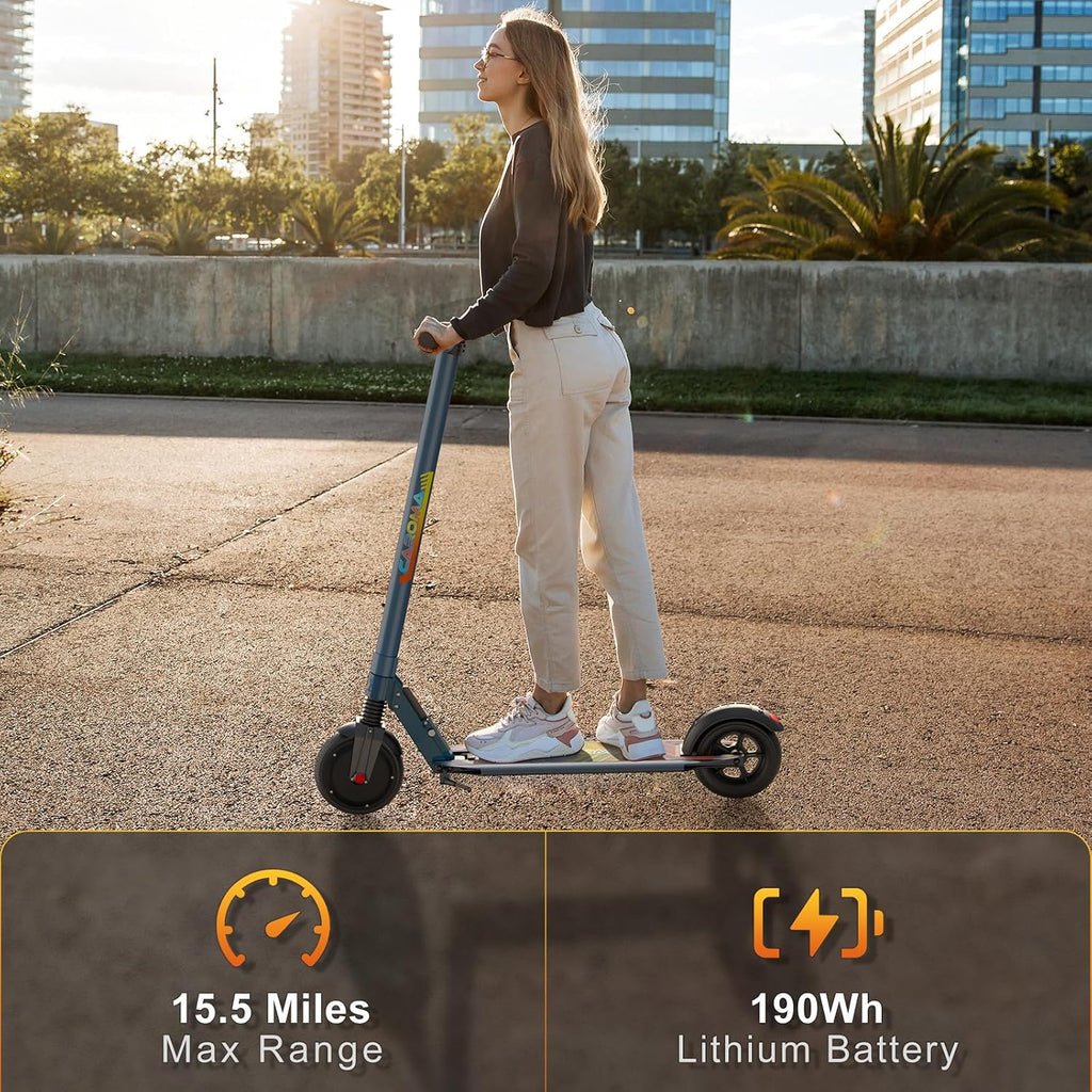 Caroma Electric Scooter Adults Peak 450W, 16-21 Miles Range E Scooter, Safe Speed Control Scooter with Smart LED Display Max 16 MPH, Lightweight Foldable E-Scooter,Electric Scooter for Kids,Gift Idea