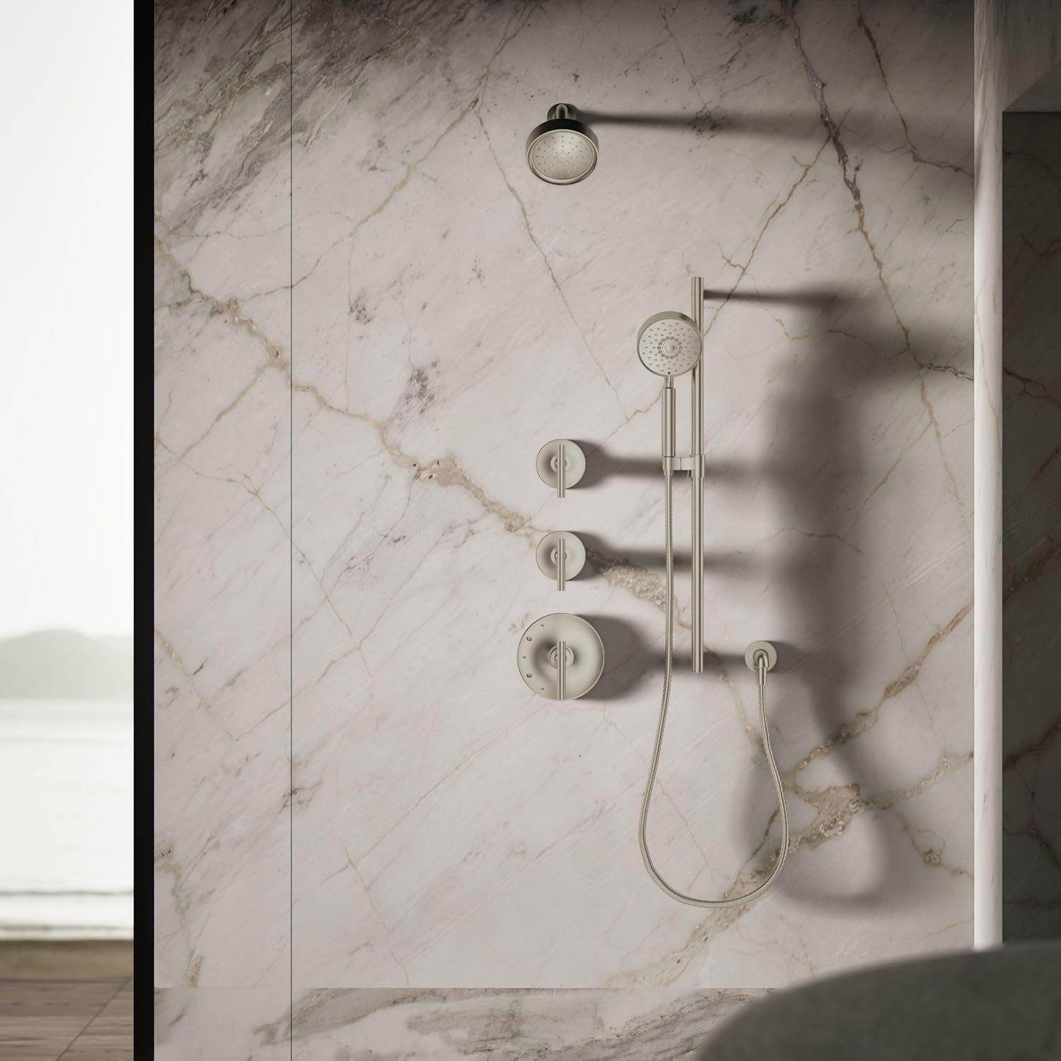 Kohler 939-G-BN Purist® Single-function showerhead, 1.75 gpm, Vibrant Brushed Nickel