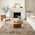 Triohero Area Rug 10x8 Large Machine Washable Clearance Boho Rug Distressed Table Carpet Pet & Kid Friendly Stain Resistant Fade Resistant Soft Vintage Rug for Living Room, Bedroom, Dining Room