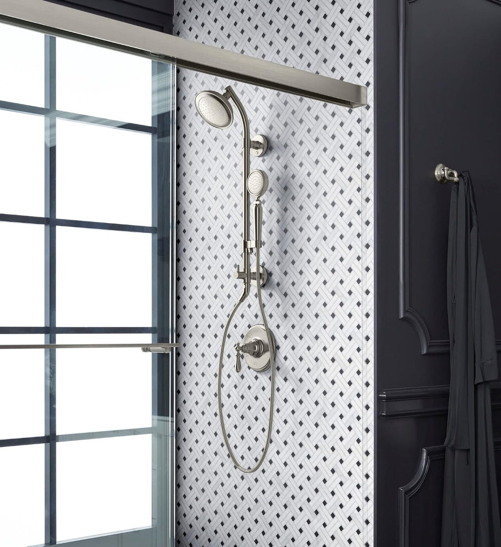 KOHLER 45906-AF HydroRail-S Shower Column, Vibrant French Gold