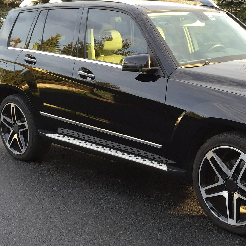 Spec-D Tuning Black Running Boards Side Step Bars Compatible with 2010-2015 Mercedes Benz GLK350 X204