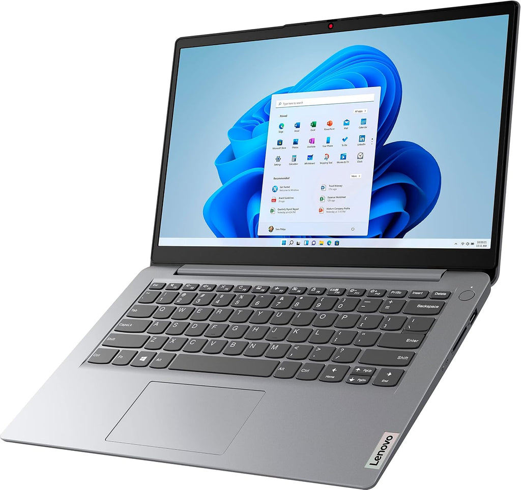 Lenovo Ideapad Laptop (2024) Business Student, 14' HD Screen, Intel Celeron N4020 Processor, 4GB RAM, 192GB (128GB eMMC+64GB SD), WiFi 6, Bluetooth,Webcam, Long Hour Battery, Win 11S+MarxsolAccessory
