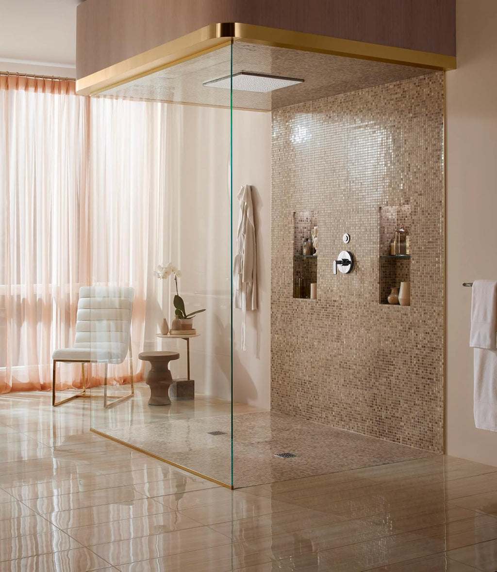KOHLER TS73115-4-SN Composed Rite-Temp Valve Trim With Lever Handle, Vibrant Polished Nickel