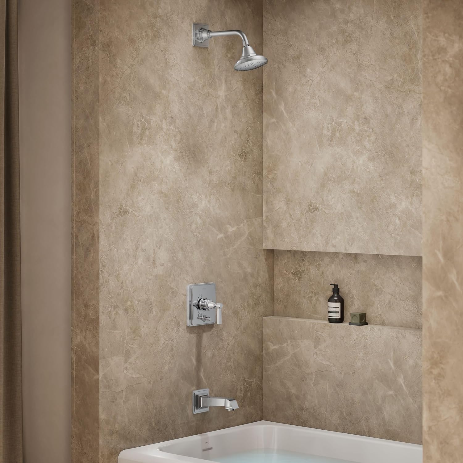 Kohler K-T13133-4A-CP 1-Handle Pressure Balance Tub Shower Faucet 2.5GPM Chrome