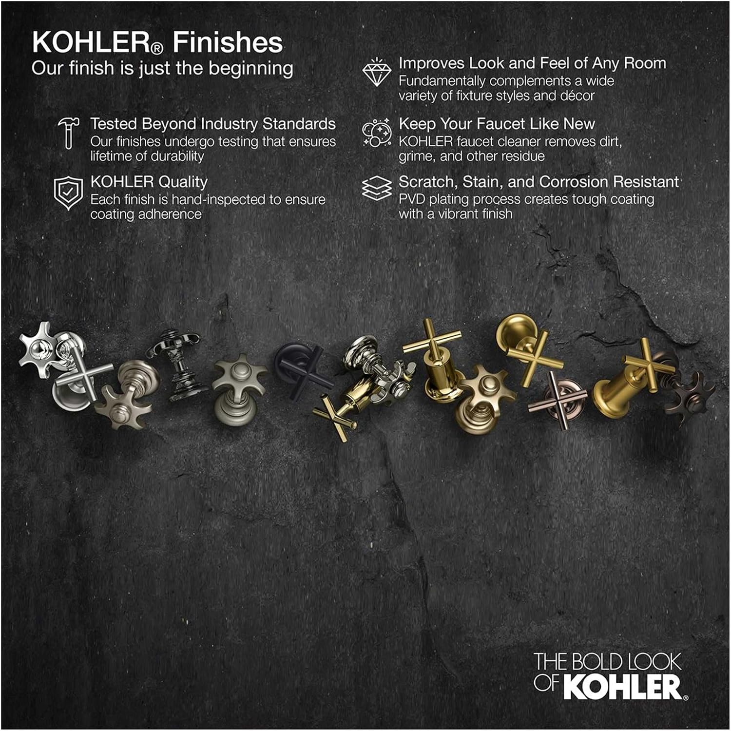 KOHLER Purist Rite-Temp Shower Valve Trim With Lever Handle, Less Showerhead