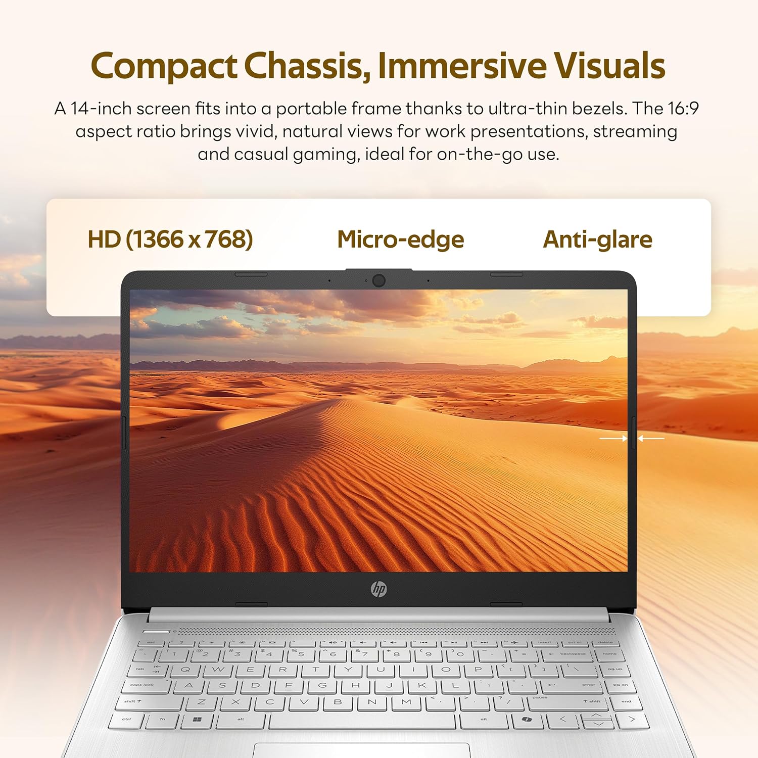 HP Stream 14' HD Student&Business Laptop with AI Copilot, Intel Processor N150, 4GB RAM, 1.12TB Storage (128GB UFS + 1TB Docking Station), 1 Year Office 365, Intel Graphics, Win 11, Silver