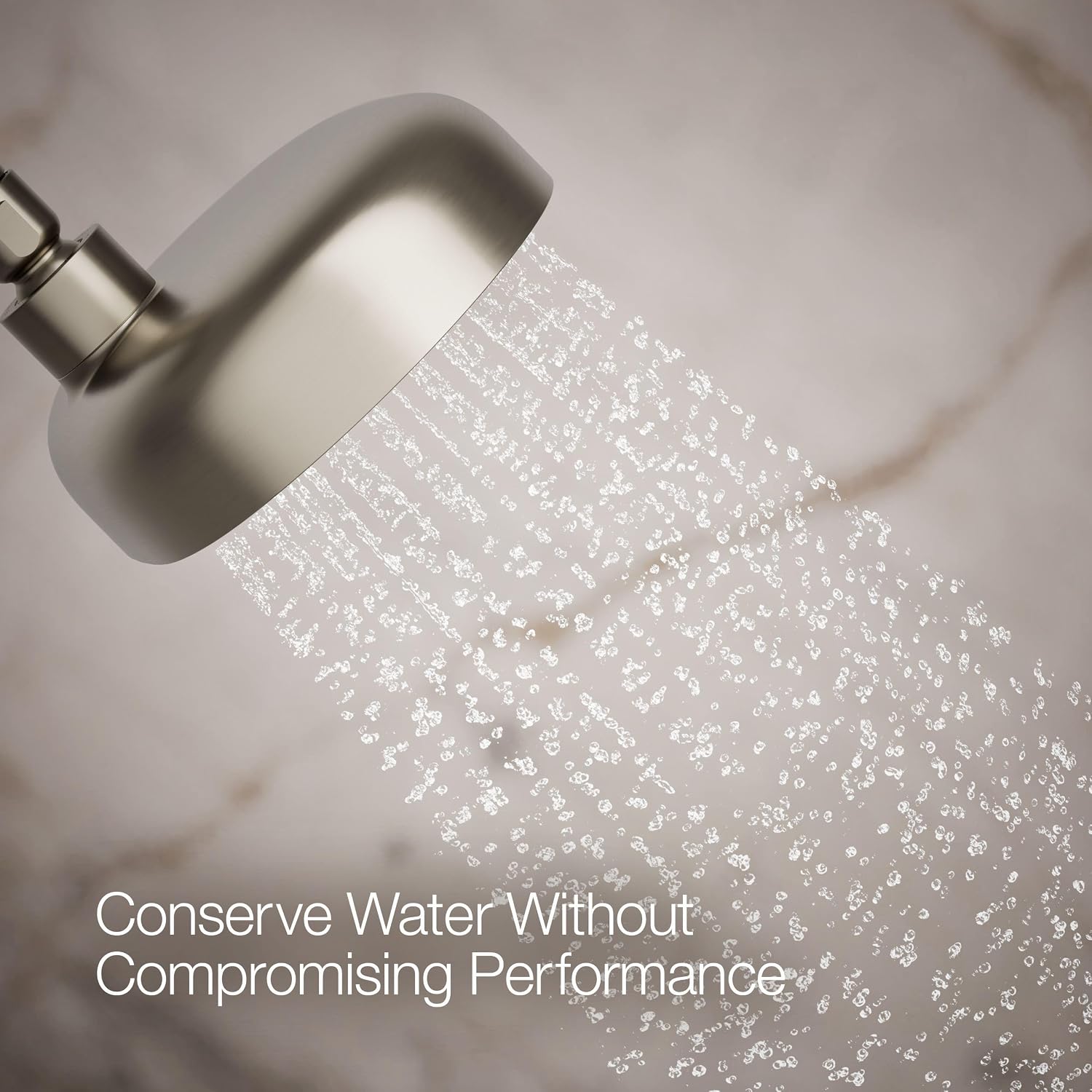 Kohler 26290-G-BN Statement® Three-function showerhead, 1.75 gpm, Vibrant Brushed Nickel