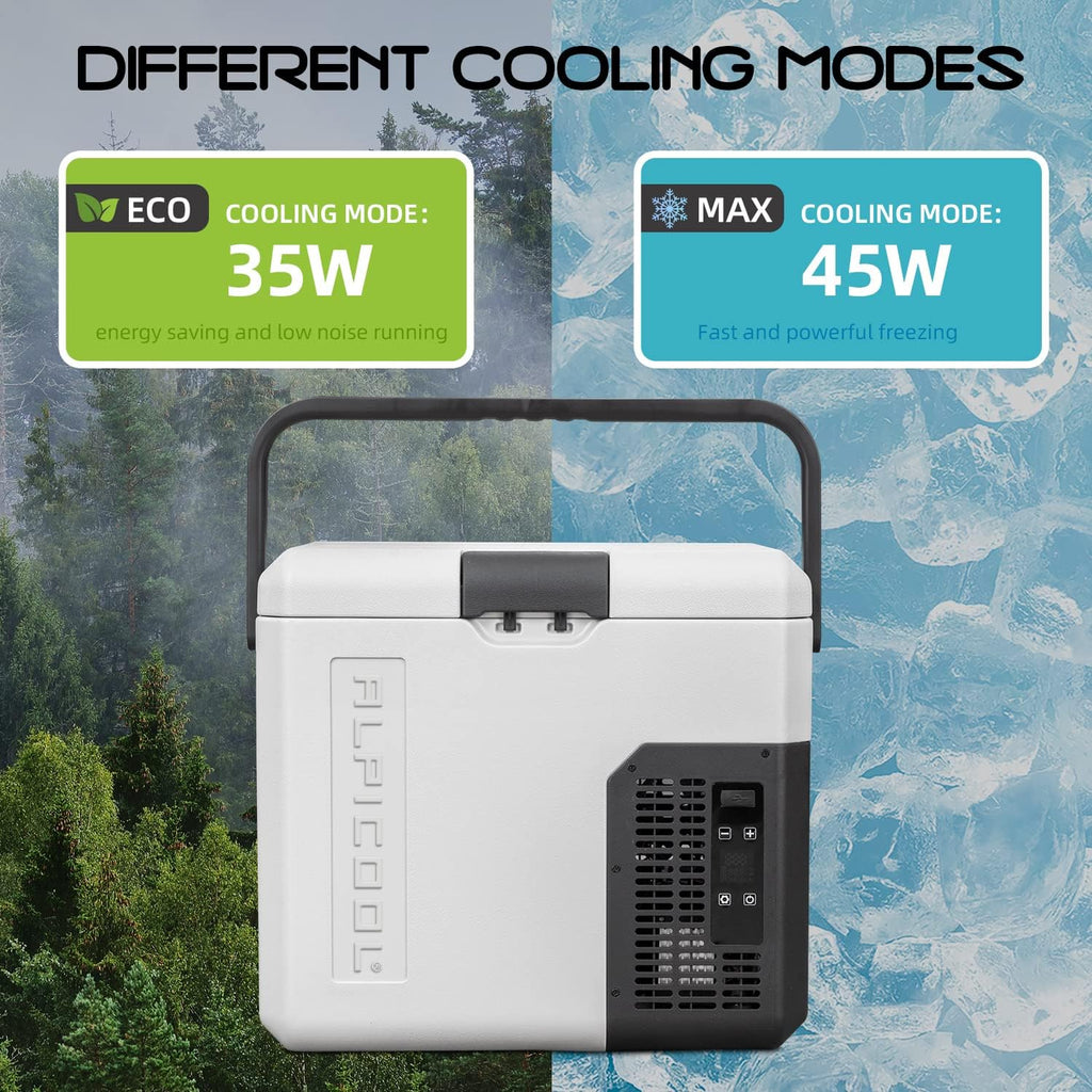 Alpicool P18 Portable Fridge 12 Volt Car Refrigerator 19 Quart Freezer for Fishing, Camping, RV, Truck, Boat-12/24V DC