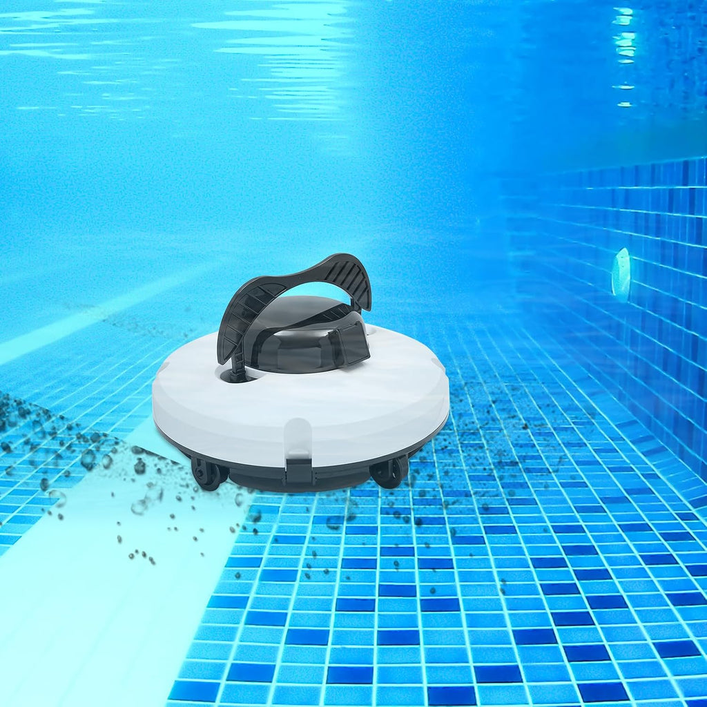 Cordless Pool Vacuum Cleaner for Above Ground Pools, Robotic Pool Cleaner Stronger Suction, 120 Mins Runtime, Automatic Robot Pool Cleaners Swimming Pool Cleaning Machine for Inground Pools