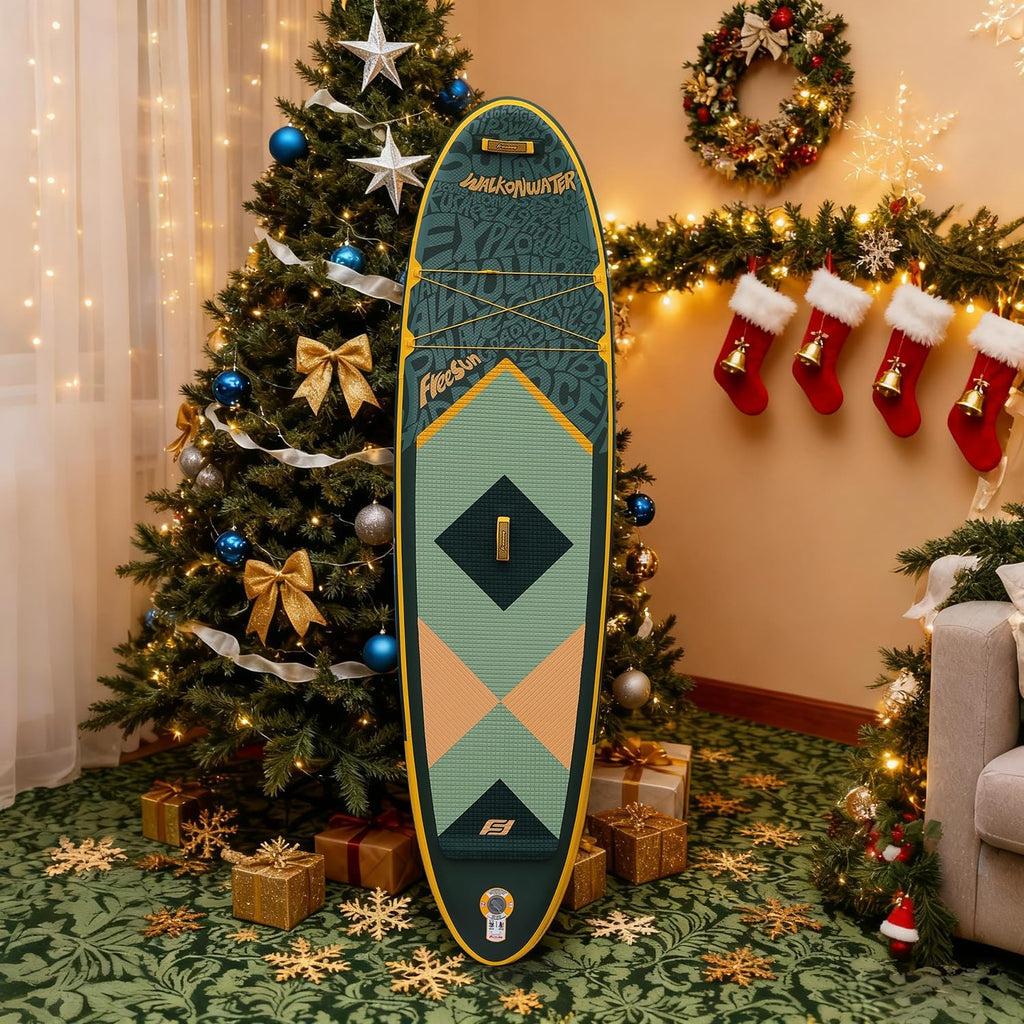 FREESUN KUSHEE 10'6' x 31' Inflatable Stand Up Paddle Board, All-Around iSUP for Beginners & Adults, Glue-Free Heat-Fusion Tech for Extra Durability, Stable Wide Nose, Lightweight Blow Up SUP