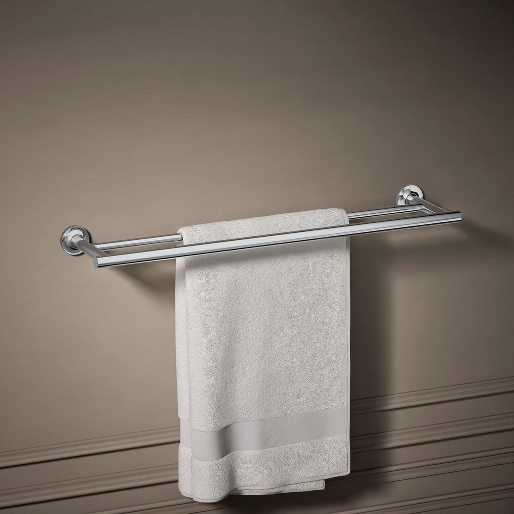 Kohler 14375-CP Purist® 24' Double Towel bar, Polished Chrome