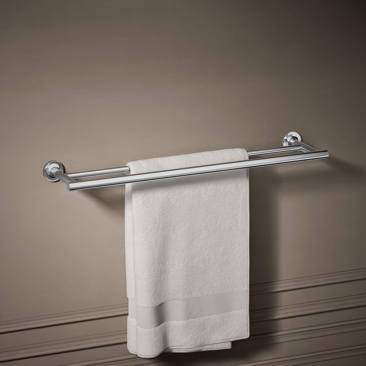 Kohler 14375-CP Purist® 24' Double Towel bar, Polished Chrome