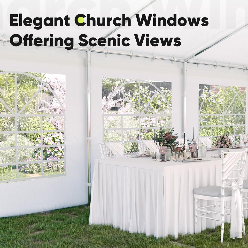 Quictent 20x50ft Heavy Duty Party Tent Upgraded Wedding Tent for Parties Event Shelter Outdoor Canopy with Storage Bags