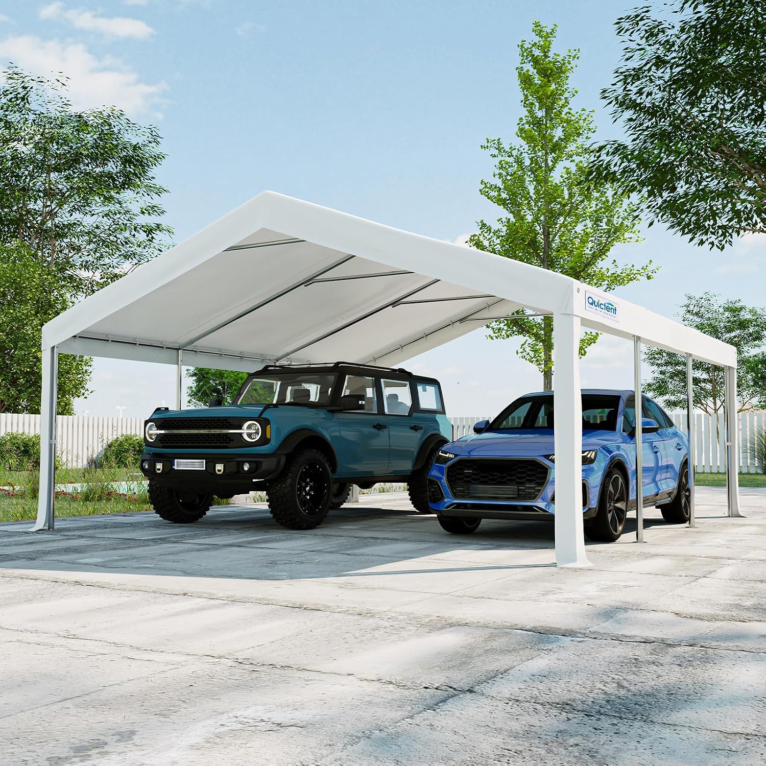 Quictent Party Tent Heavy Duty Outdoor Canopy Tent Wedding Event Shelter BBQ Wedding Tents for Parties with Storage Bags (20'x20')