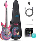 Enya Inspire 39' Smart Electric Guitar - Carbon Fiber Body with Built-in 15W Speaker, 20 Tones & App Control, 4 Presets, Bluetooth, Gig Bag Included, 2-Year Warranty