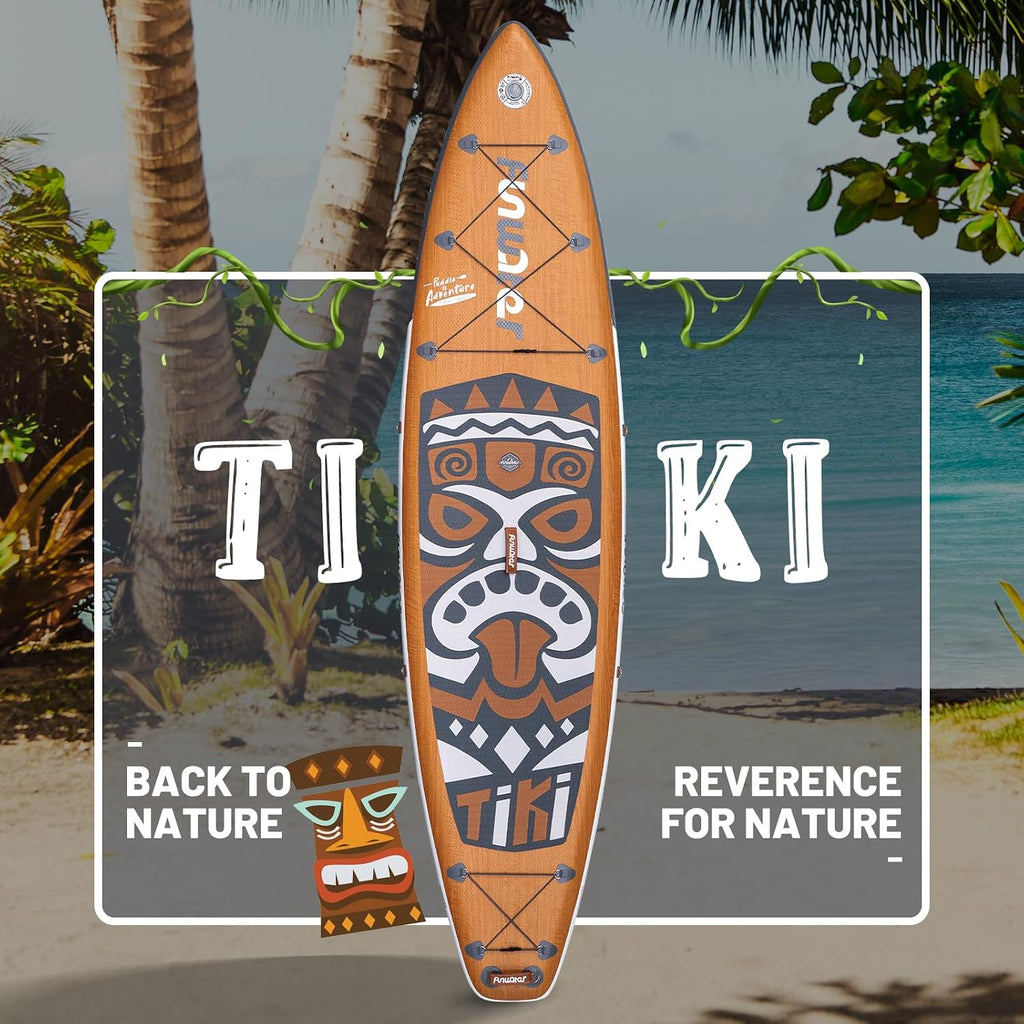 FunWater 8'/10'/10'6'/11'6' Inflatable Stand Up Paddle Board with Premium SUP Paddleboard Accessories, Wide Stable Anti-Slip EVA Deck,Paddle Boards for Adults & Youth of All Skill Levels