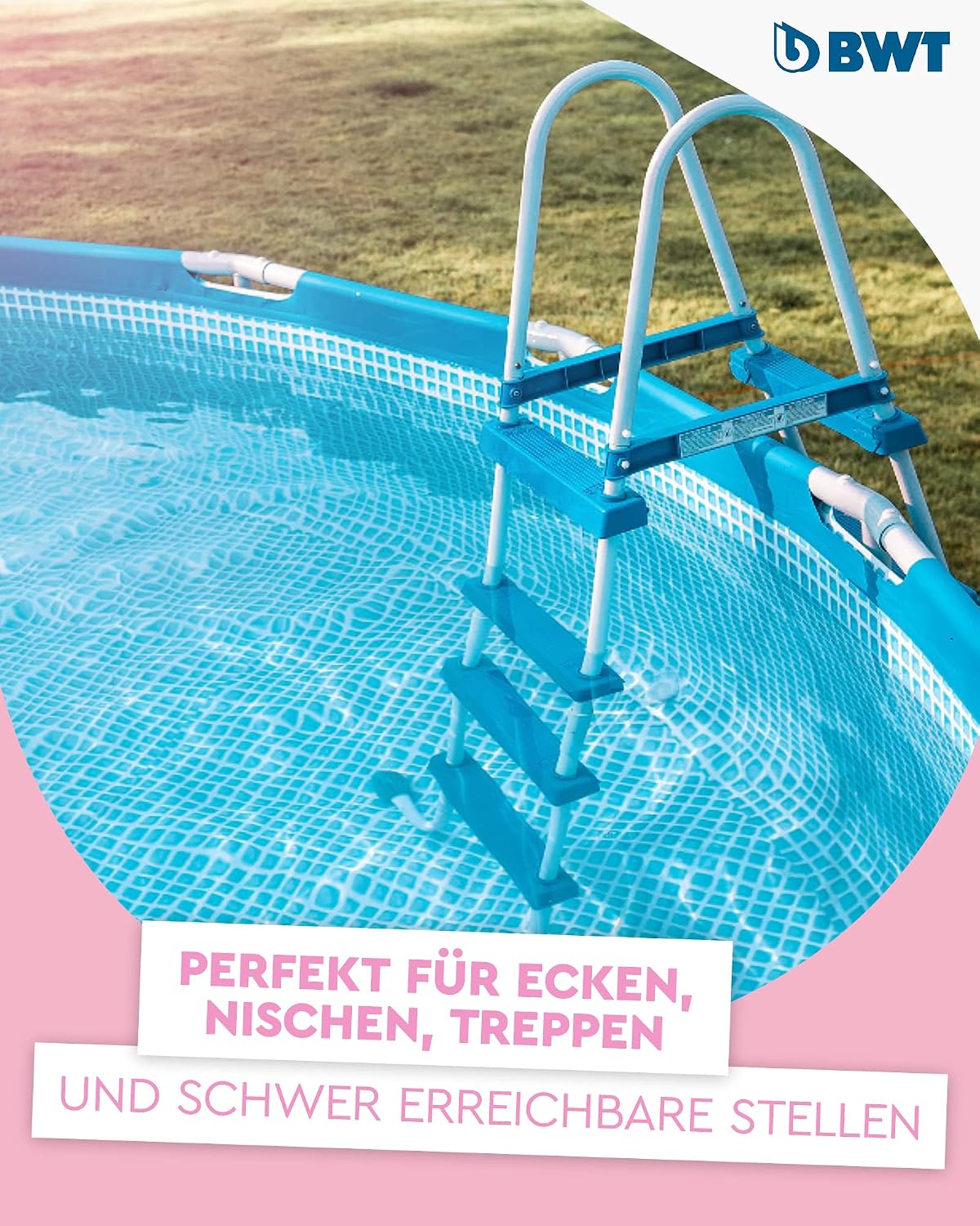 BWT BC50 pool vacuum cleaner | Effective cleaning of above-ground pools and pools up to 25 m³ | Cordless operation with maximum freedom of movement | High suction power