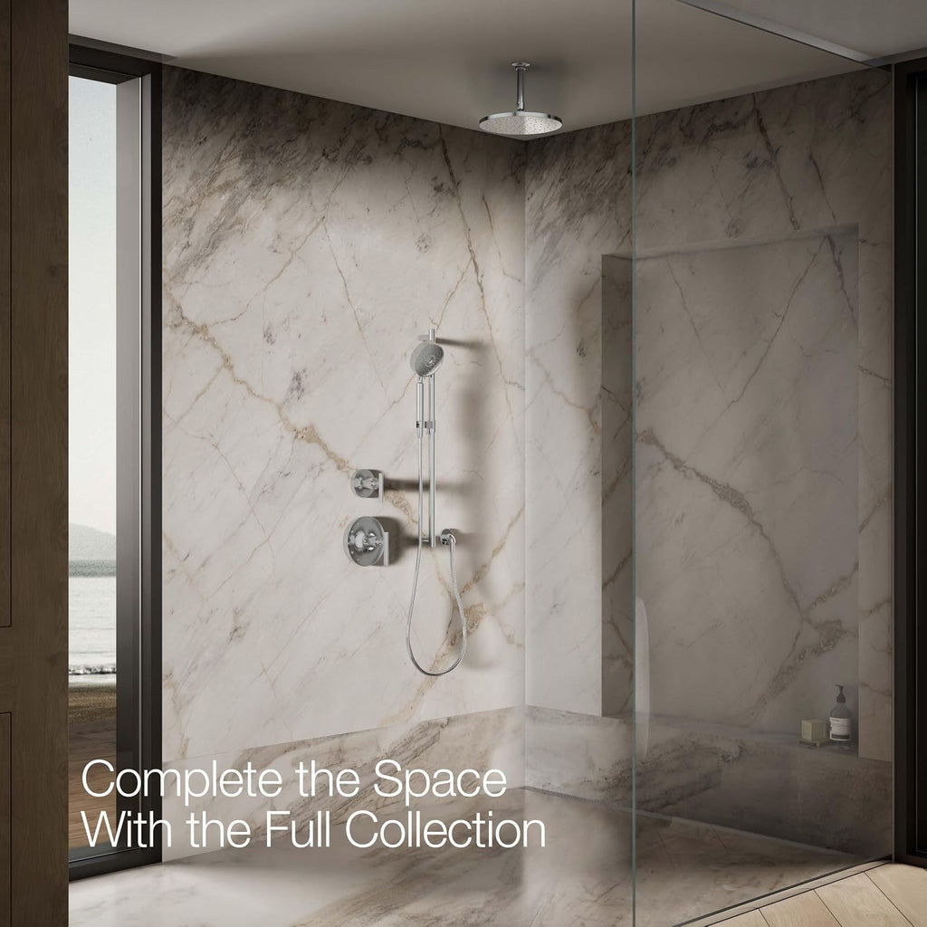 Kohler 13689-G-CP Contemporary Round 10' single-function rainhead, 1.75 gpm, Polished Chrome