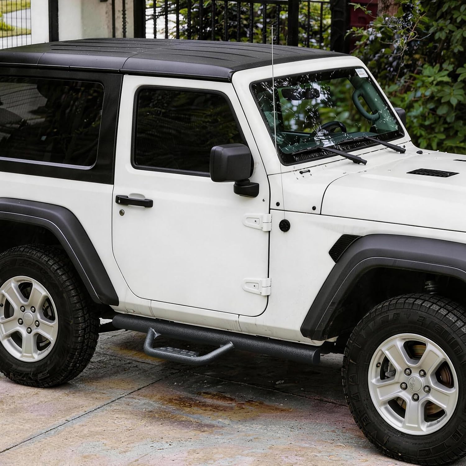 SMANOW Drop Down Style Running Boards Compatible with 2018-2026 Wrangler JL 2 Door, Dual-Stage Textured Black Powder Coated Side Steps Made with Carbon Stee. Wrangler JK Step Bars Nerf Bars.