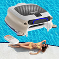 Pool Skimmer Robot, Pool Skimmer Robotic with 7800mAh Cleaning Power Supply, Twin Motors Automatic Pool Skimmer, Pool Vacuum with 3 Work Mode