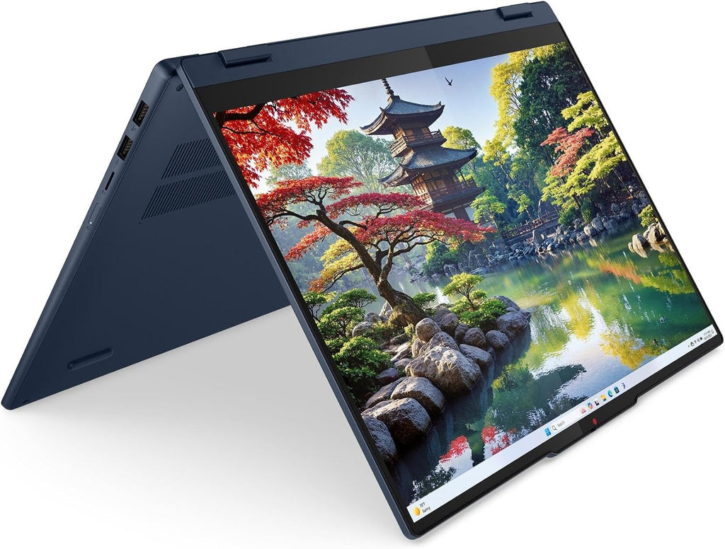 2025 Lenovo IdeaPad 5 2-in-1 16IAL10 Personal Laptop - 16' 1920x1200 Touchscreen - 12-Core Intel Ultra 7 255U - 16GB DDR5 SDRAM 1TB SSD - Intel Graphics - Wi-Fi 6 - Numeric Keypad - W11H - Cosmic Blue