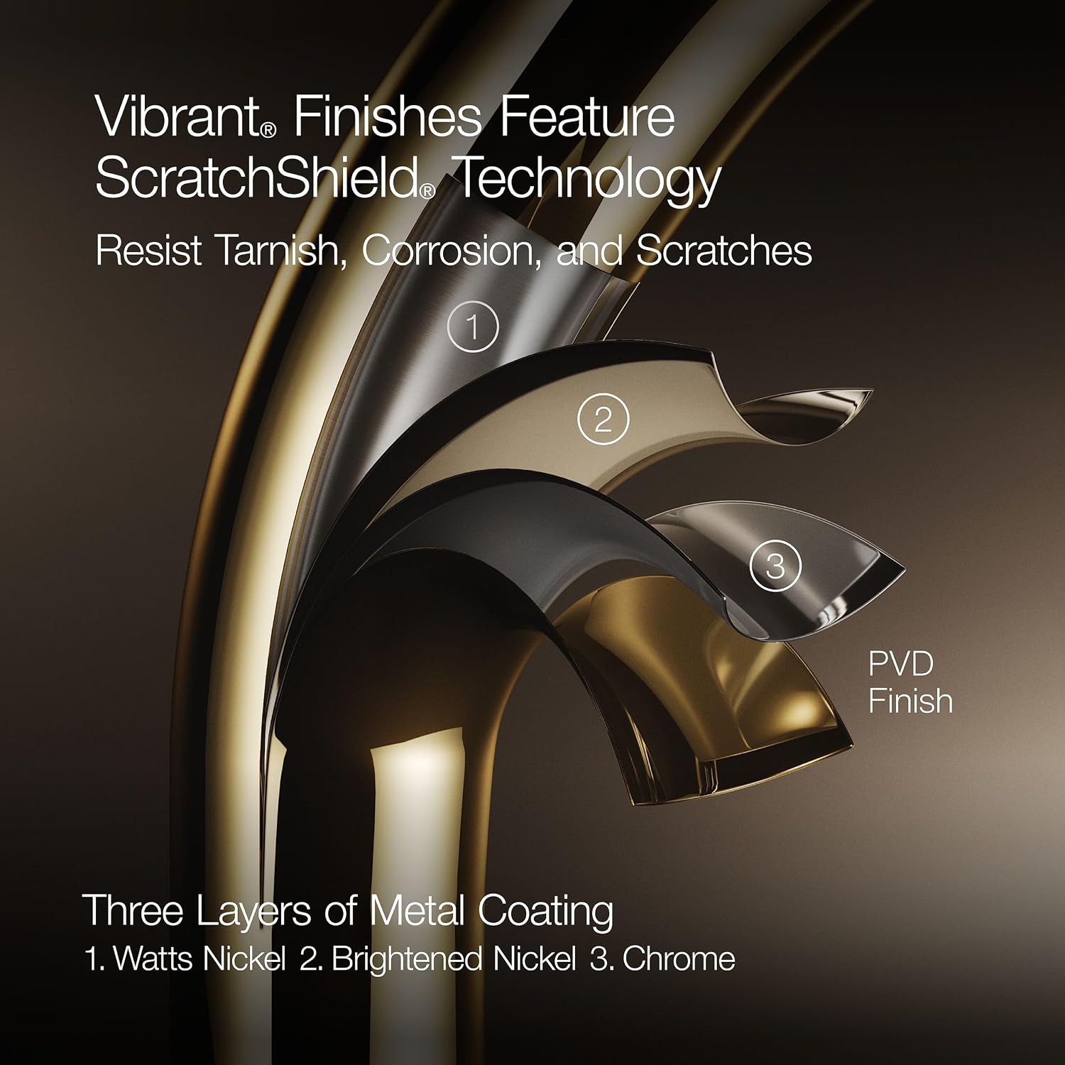 Kohler 26292-2MB Statement® Round 14' single-function rainhead, 2.5 gpm, Vibrant Brushed Moderne Brass