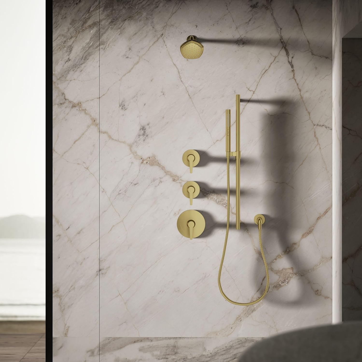 Kohler 27050-G-2MB Occasion® Single-function showerhead, 1.75 gpm, Vibrant Brushed Moderne Brass