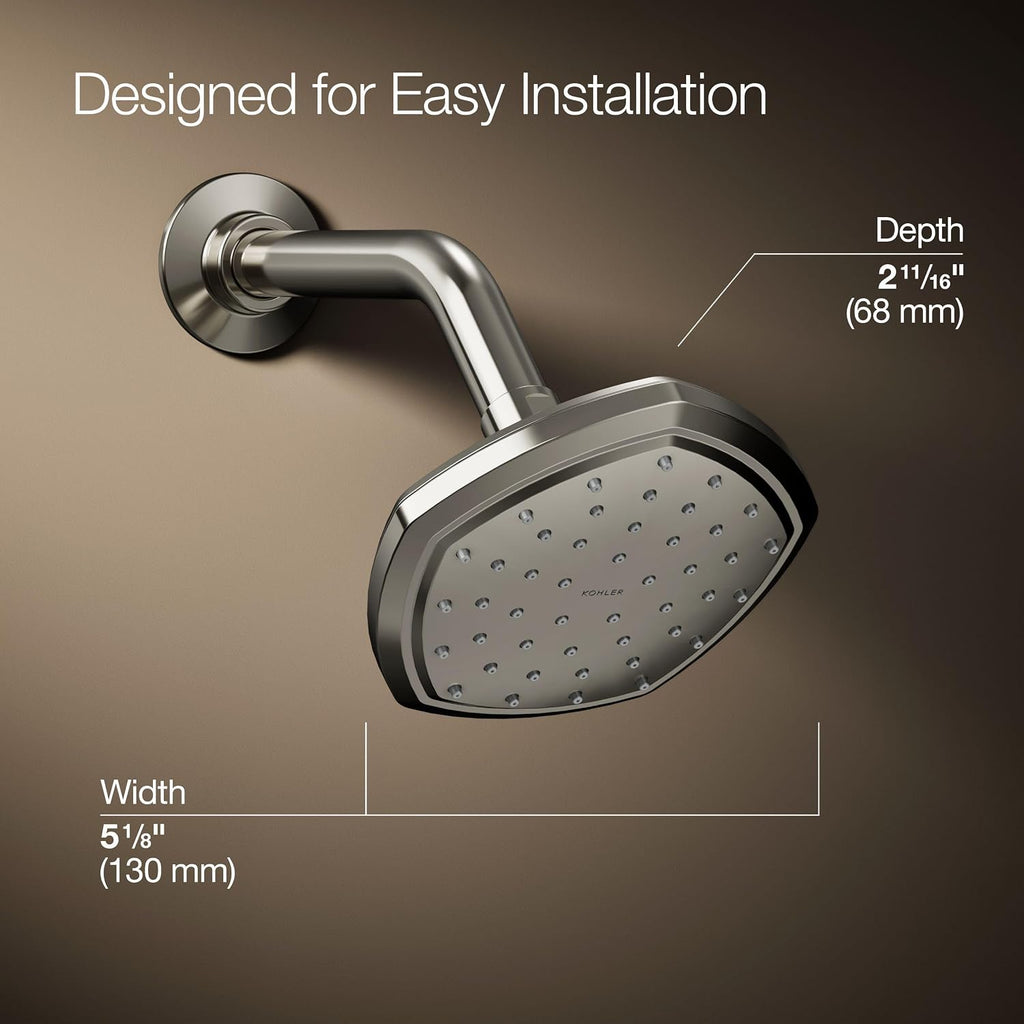 Kohler 27050-G-SN Occasion® Single-function showerhead, 1.75 gpm, Vibrant Polished Nickel