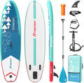 FBSPORT 11' Premium Stand Up Paddle Board, Yoga Board with SUP Accessories & Carry Bag | Wide Stance, Surf Control, Non-Slip Deck, Leash, Paddle and Pump for Youth & Adult