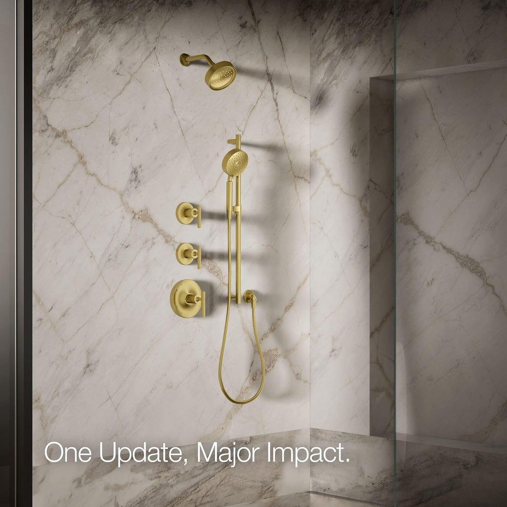 Kohler 939-G-2MB Purist® Single-function showerhead, 1.75 gpm, Vibrant Brushed Moderne Brass
