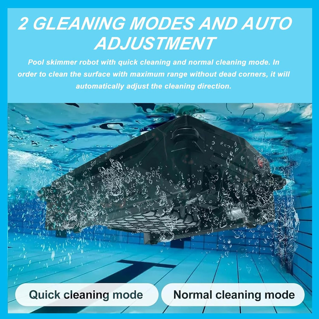Cordless Pool Cleaner Robot, Working Time: 5 Hours, with Obstacle Sensing,for Cleaning Courtyard Pools Fallen Leaves