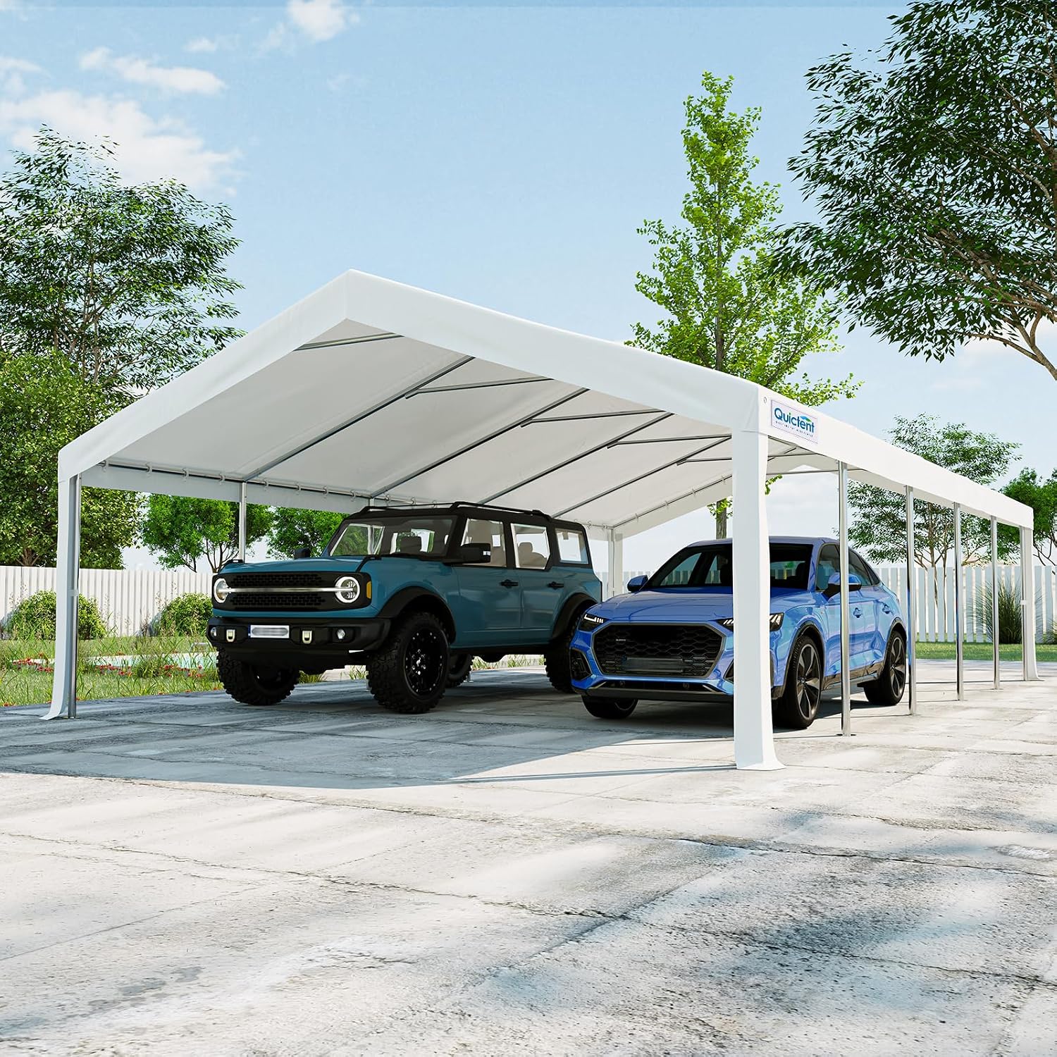 Quictent 20x30ft Party Tent Heavy Duty Outdoor Canopy Tent Carport Wedding Event Shelter BBQ Wedding Tents for Parties with Storage Bags(Mesh)