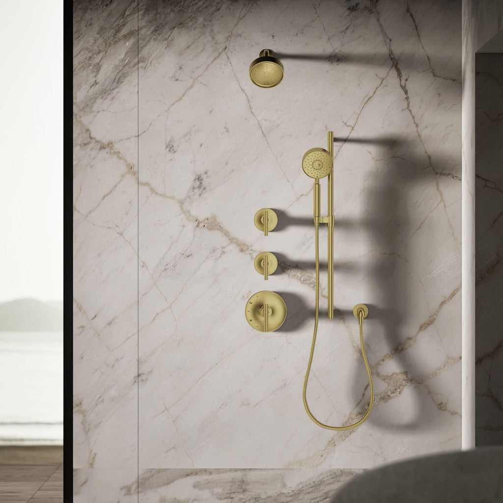 Kohler 939-G-2MB Purist® Single-function showerhead, 1.75 gpm, Vibrant Brushed Moderne Brass