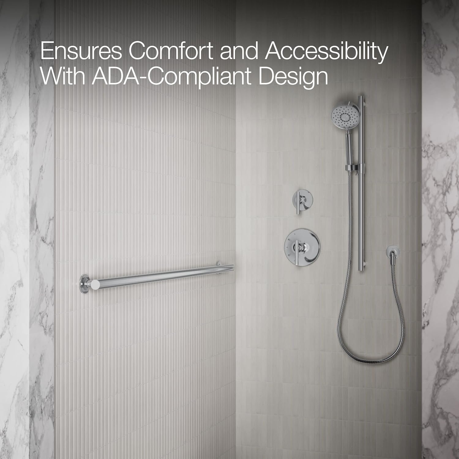 KOHLER Purist 48' Grab Bar Finish: Polished Stainless