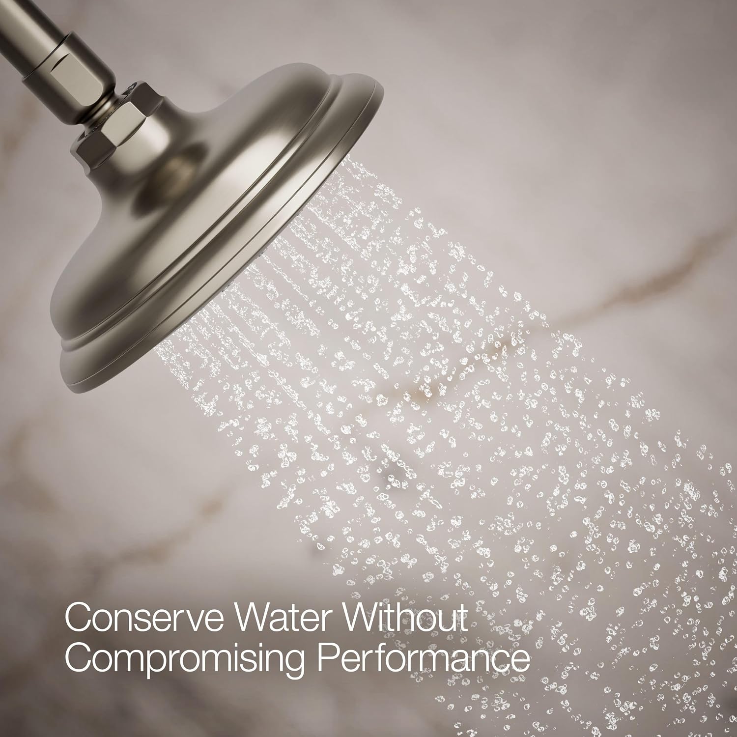 Kohler 72774-G-BN Artifacts® Single-function showerhead, 1.75 gpm, Vibrant Brushed Nickel