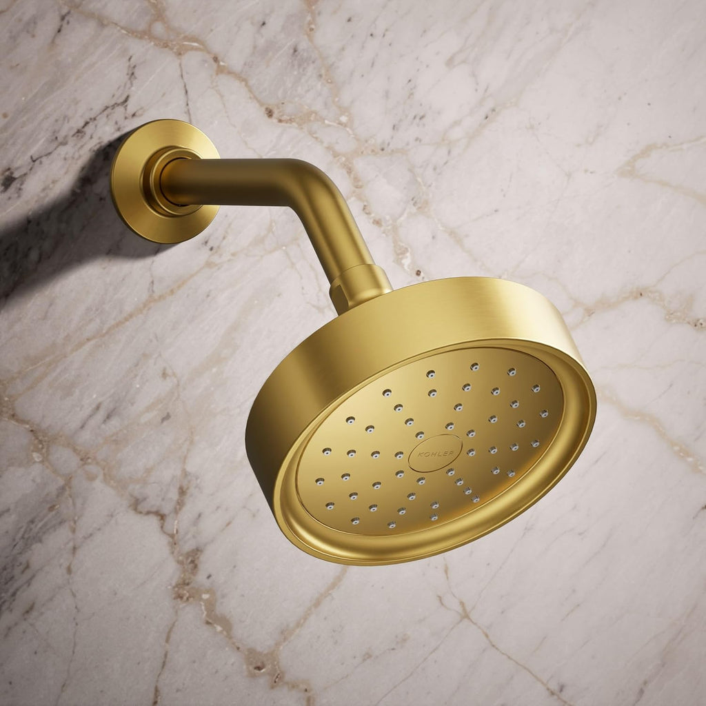 Kohler 939-G-2MB Purist® Single-function showerhead, 1.75 gpm, Vibrant Brushed Moderne Brass