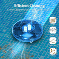 LVKE L1 Cordless Robotic Pool Cleaner, Pool Vacuum for Above Ground Pools with Obstacle-Crossing, 70 Mins Runtime, 40W Powerful Suction, Auto-Parking, Ideal for Flat Pools up to 38 Feet, Orange