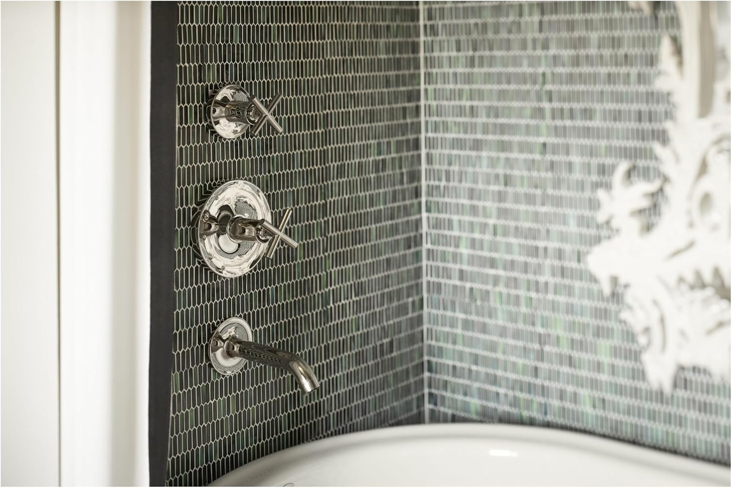KOHLER Purist® Valve trim with cross handle for transfer valve, requires valve