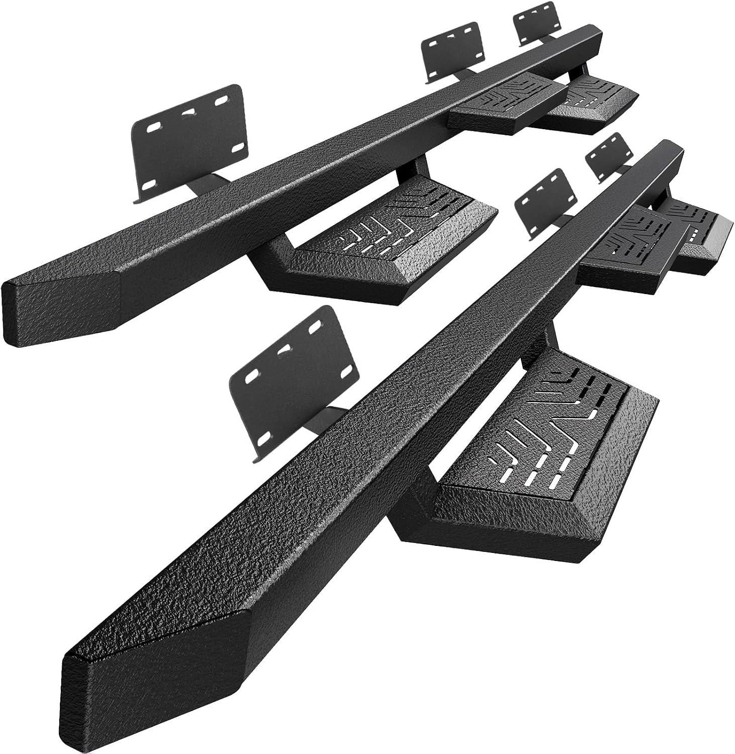 PZ 6' Running Boards Anti-Slip Side Steps Carbon Steel Compatible with Dodge Ram 1500 Crew Cab 2019-2025 New Body Style,550LBS Steel No Drill Truck Running Boards Direct Fit Nerf Bar