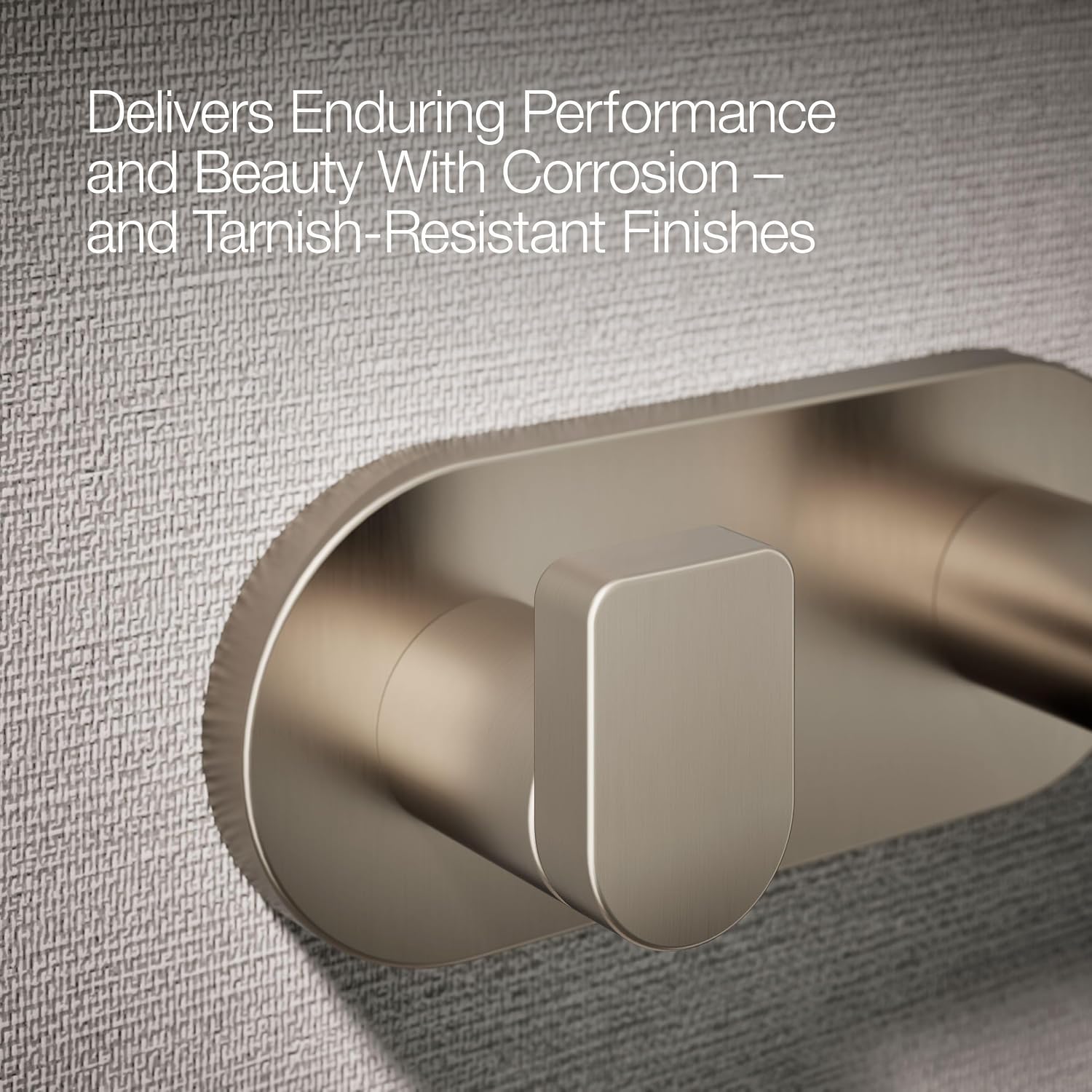 Kohler 73146-BV Composed® Double Robe Hook, Vibrant Brushed Bronze