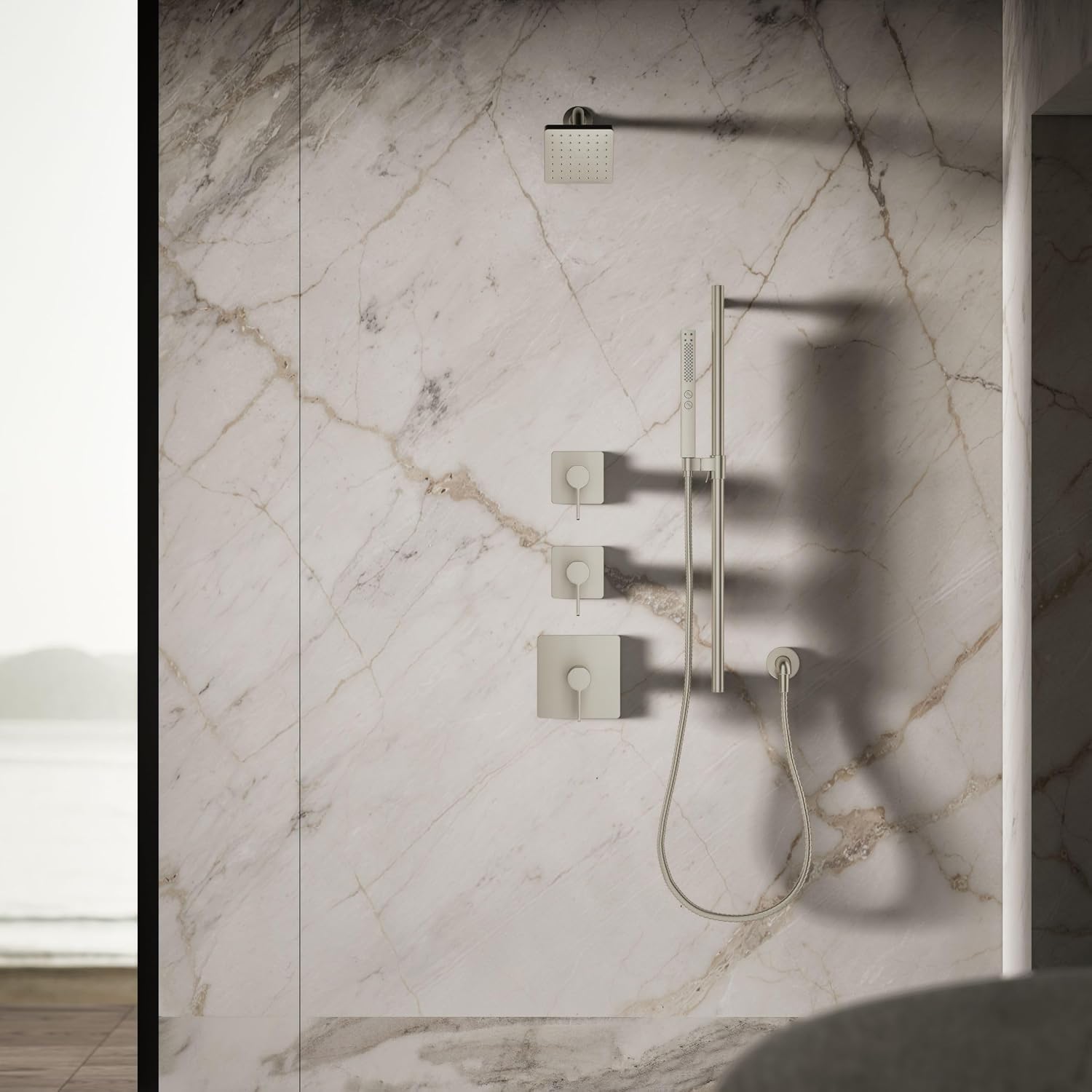 Kohler 24805-BN Parallel® Single-function showerhead, 2.5 gpm, Vibrant Brushed Nickel